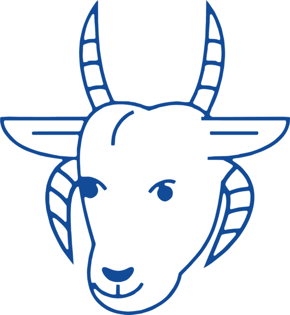 El borrego de doble cornamenta del logotipo de Obispo.